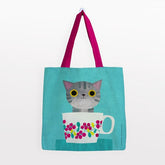 BOLSA ALGODON PLANET CAT GRANDE - 3 TAZA | PREMIUM PAPER
